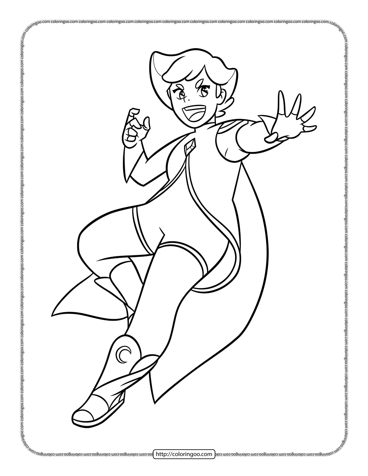 Glimmer She-Ra and The Princesses of Power Coloring Page
