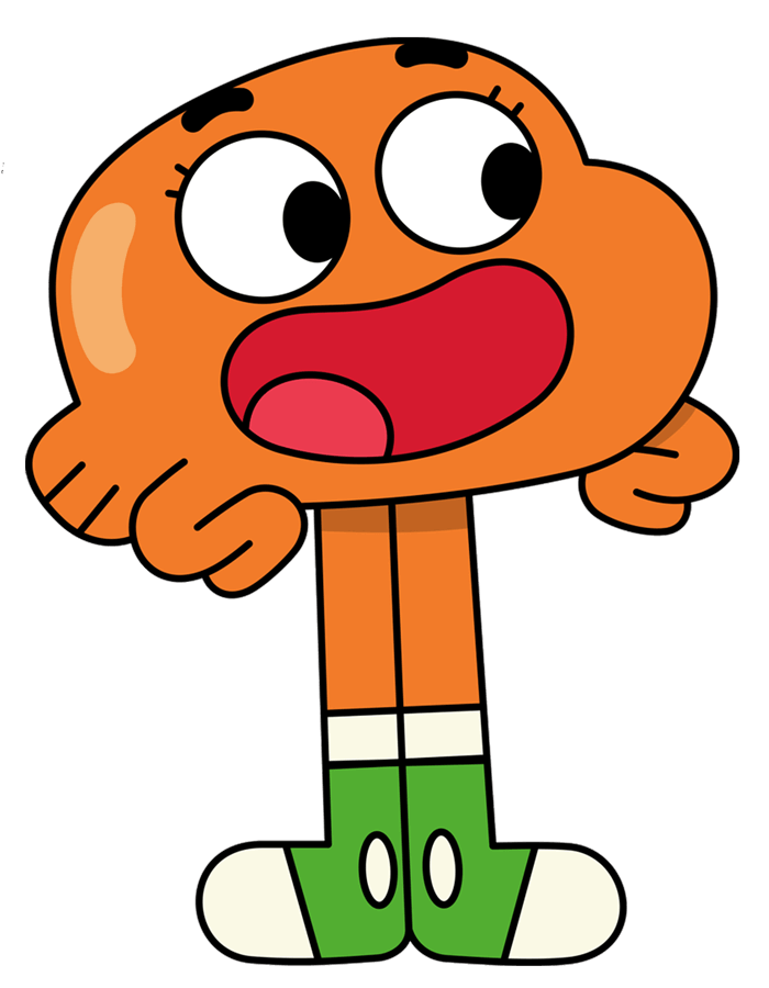 gumball darwin coloring pages for kids colored