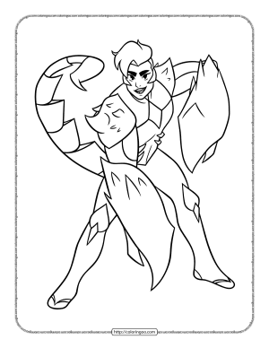 Scorpia from She-Ra Coloring Pages