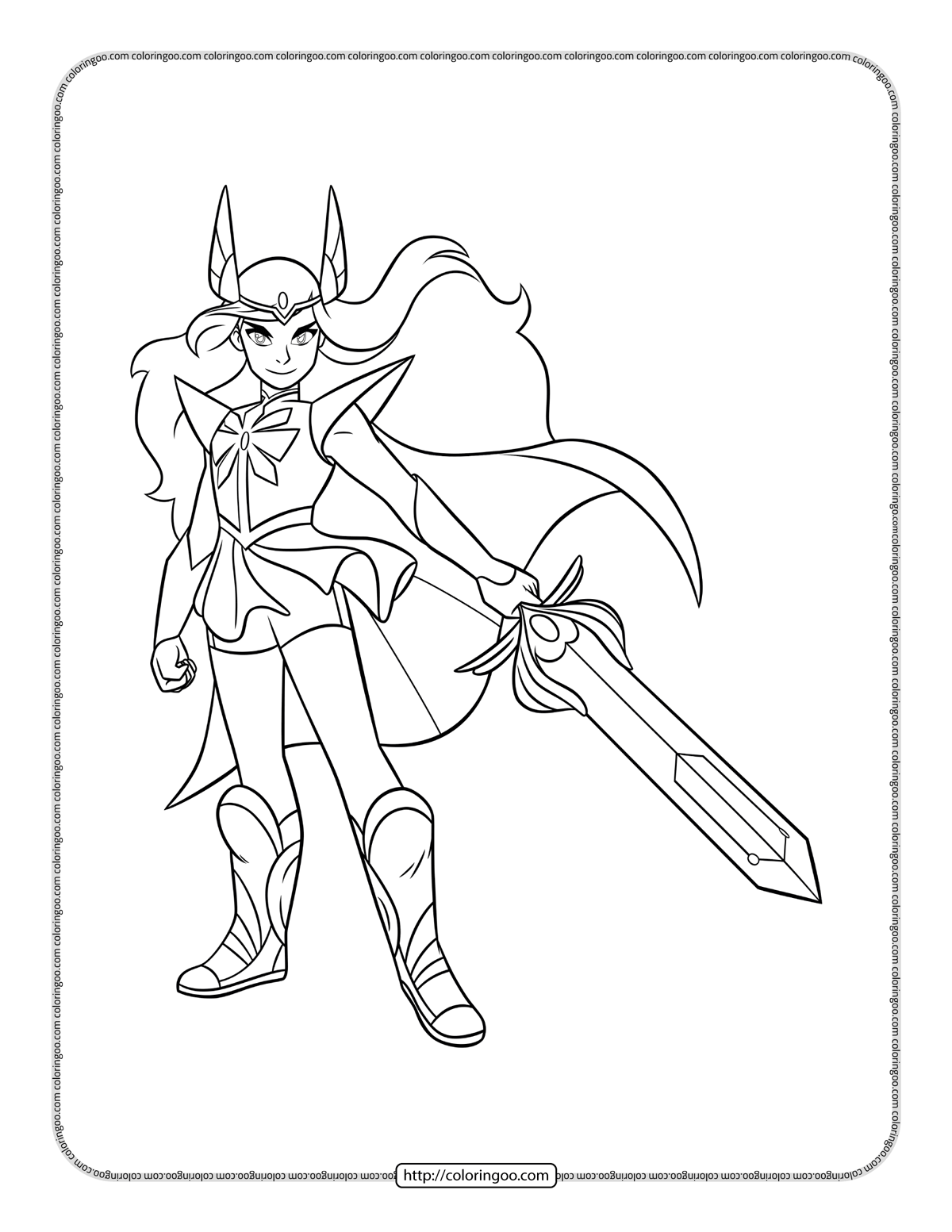 She-Ra Adora Coloring Pages