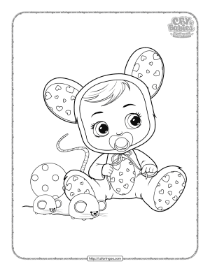 Cry Babies Lala Coloring Page