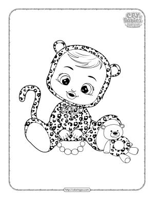 cry babies lea coloring pages