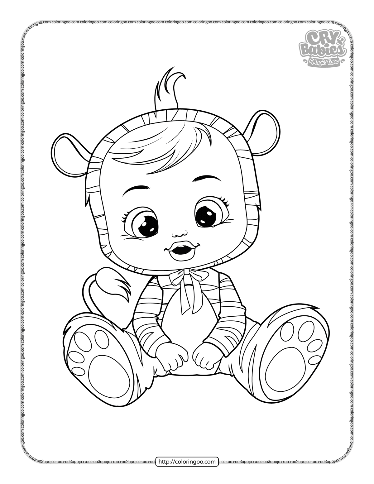 cry babies nala coloring pages