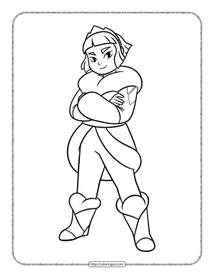 Princess Frosta Pdf Coloring Pages