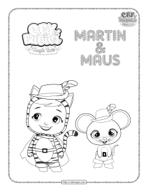 cry babies martin and maus coloring page