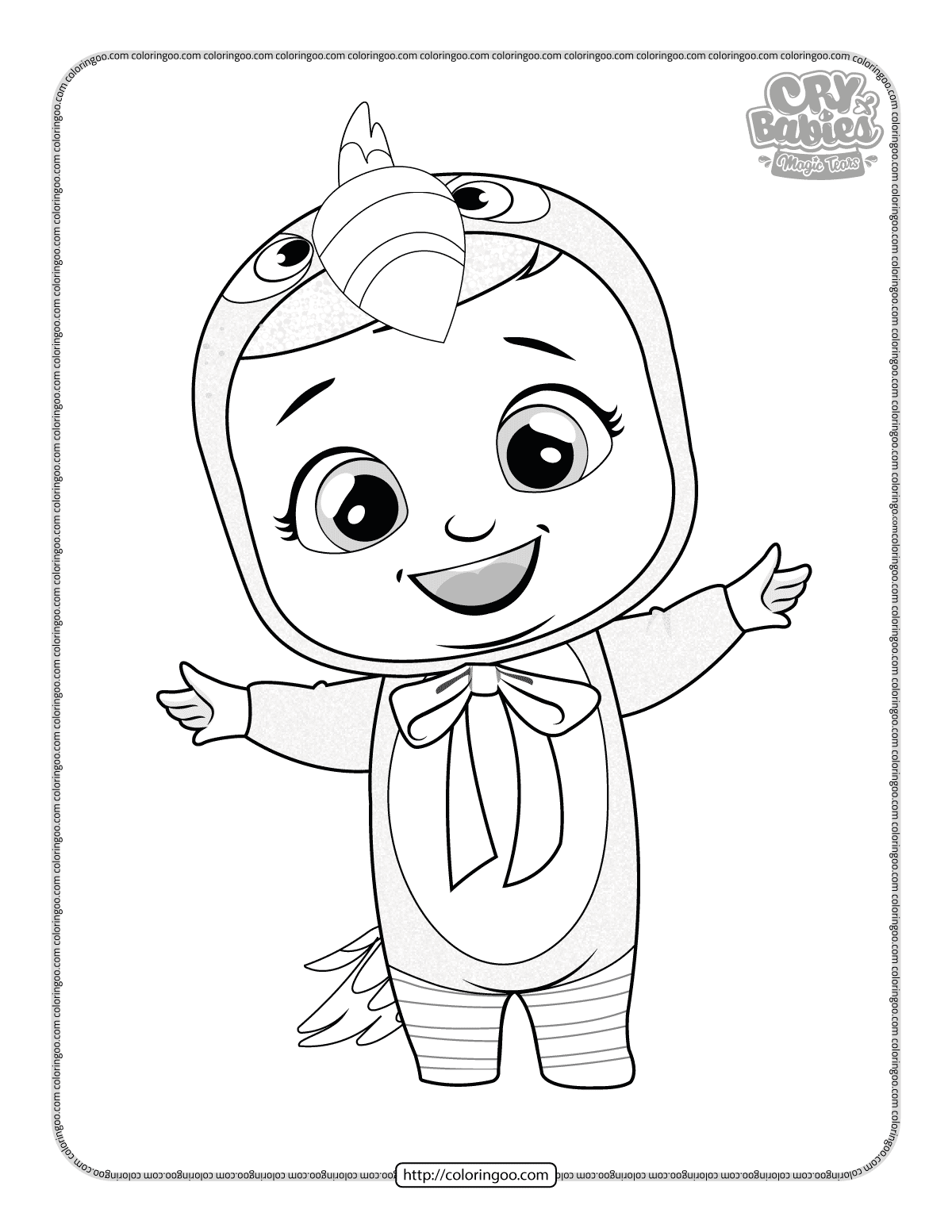 cry babies tuka coloring pages