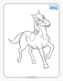 spirit riding free boomerang coloring page