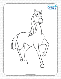 spirit riding free chica linda coloring page