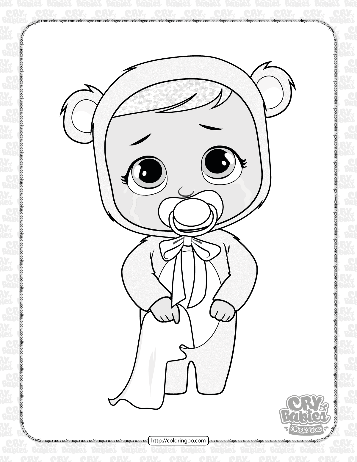 cry babies bonnie coloring pages
