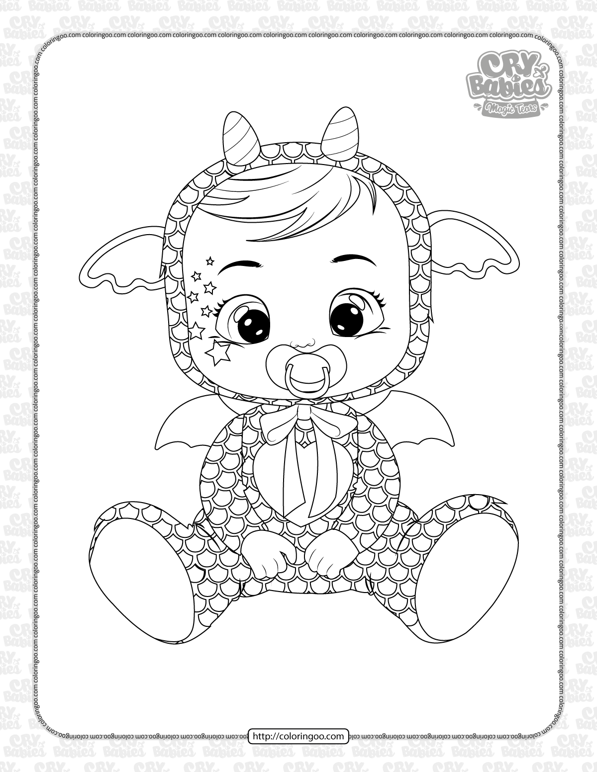 cry babies bruny coloring pages