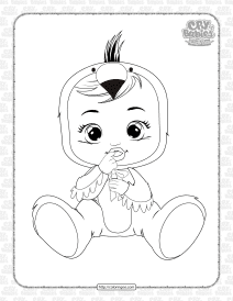 cry babies fancy coloring pages