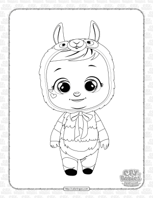 printable cry babies lena coloring pages