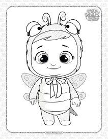 printable cry babies lila coloring sheet