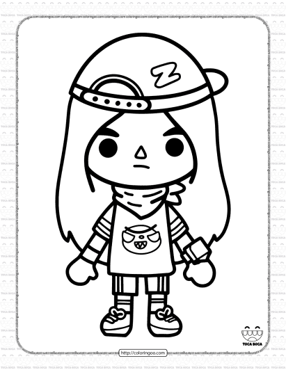 toca life coloring sheet 10