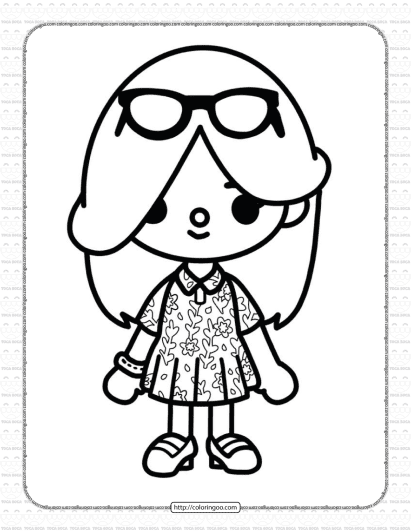 toca life coloring sheet 15