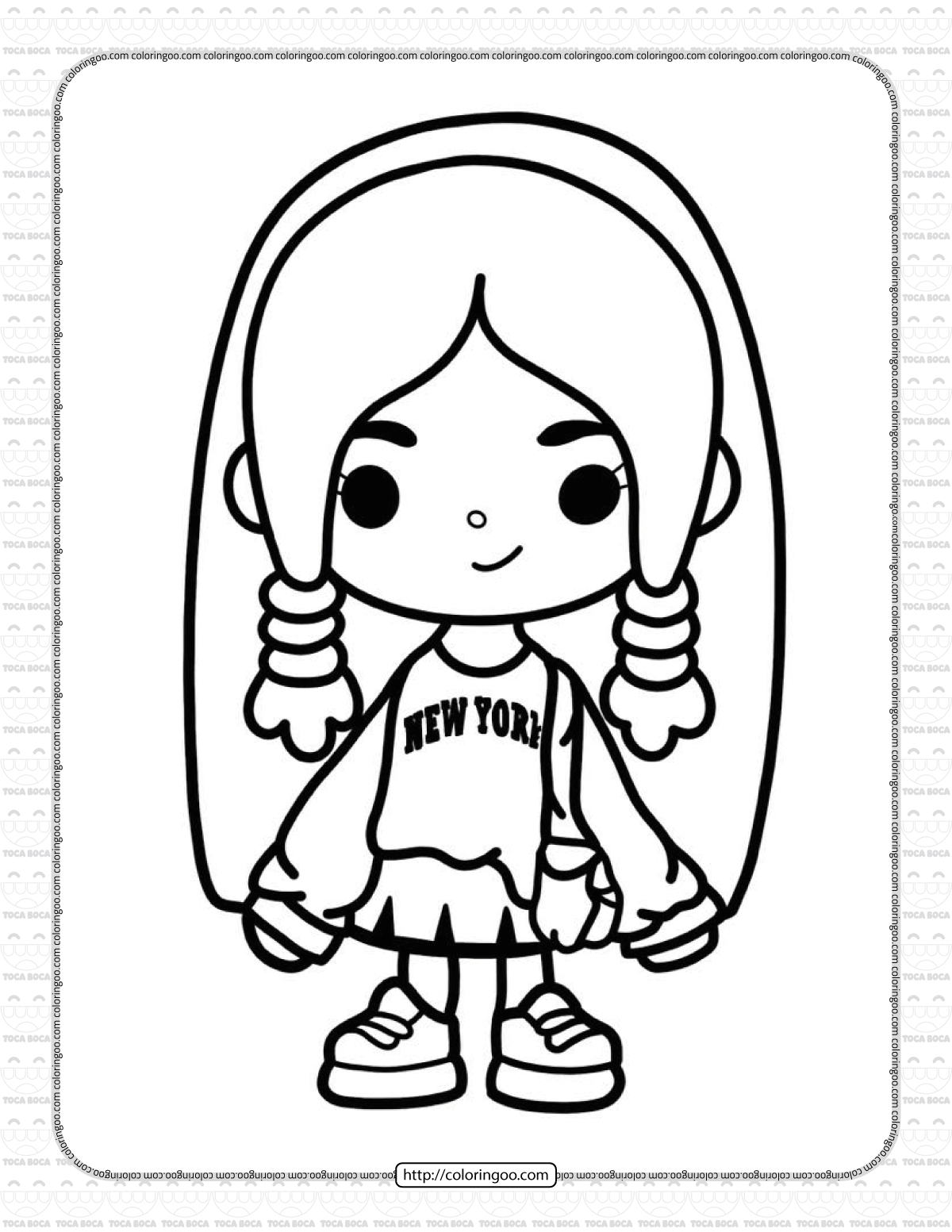 Toca Life Coloring Sheet 19