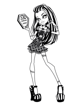 Monster High Frankie Stein Coloring Page 16