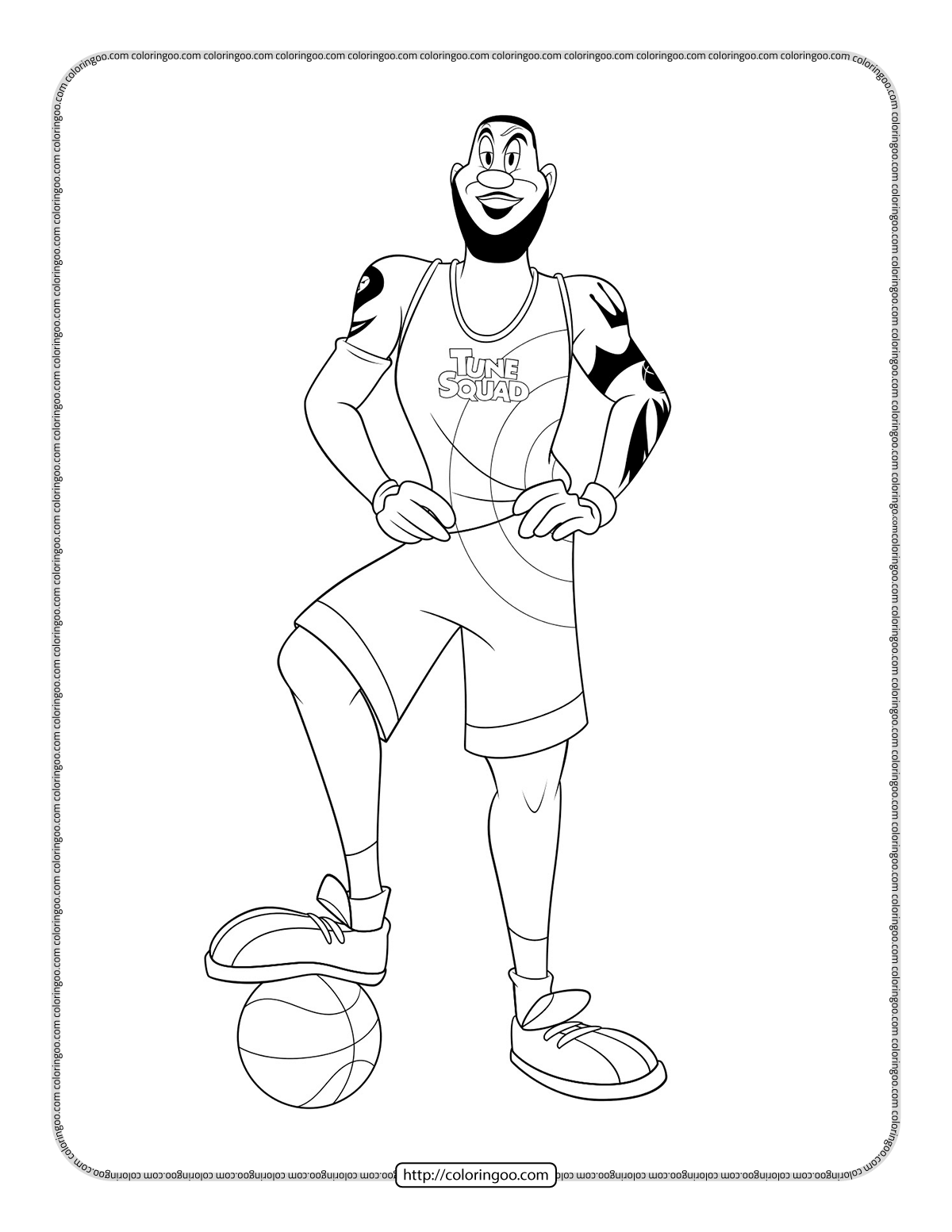 printable lebron james coloring pages