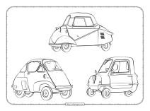 sweet little cars coloring pages