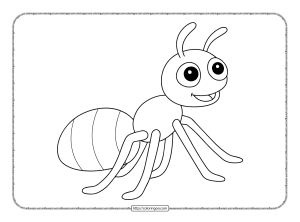 ant coloring pages for kids