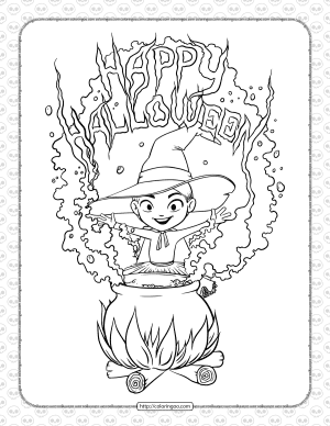 cute halloween coloring pages for girls