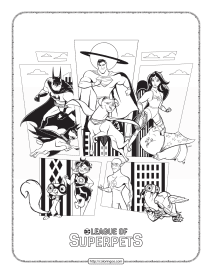 dc super pets pdf coloring activities