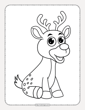 Fawn Baby Deer Coloring Pages
