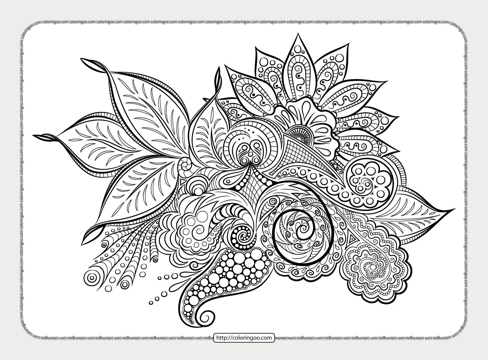 mandala coloring sheet for adults