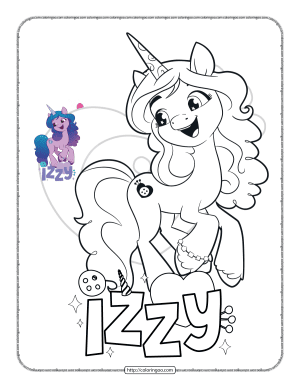 MLP Izzy Moonbow Coloring Pages