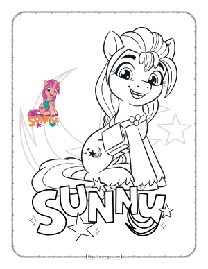 mlp sunny starscout coloring pages