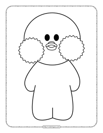 paper duck pdf coloring pages