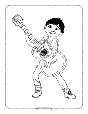 free printable disney coco coloring pages