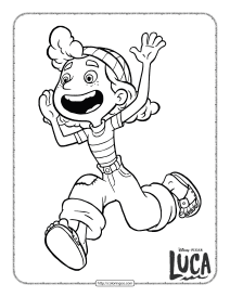 giulia from disney luca coloring page