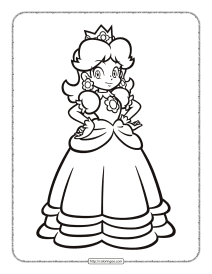 princess daisy coloring pages