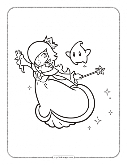 Princess Rosalina Coloring Page 9910