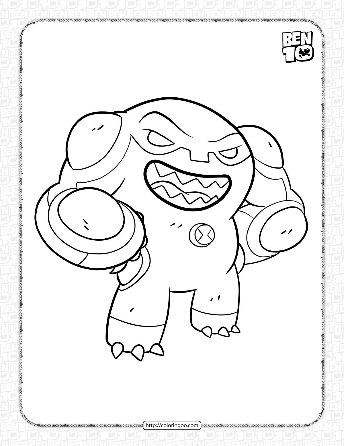 cannonbolt omniverse reboot coloring page