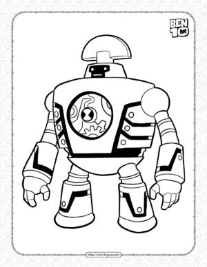 clockwork ultimate alien classic coloring page