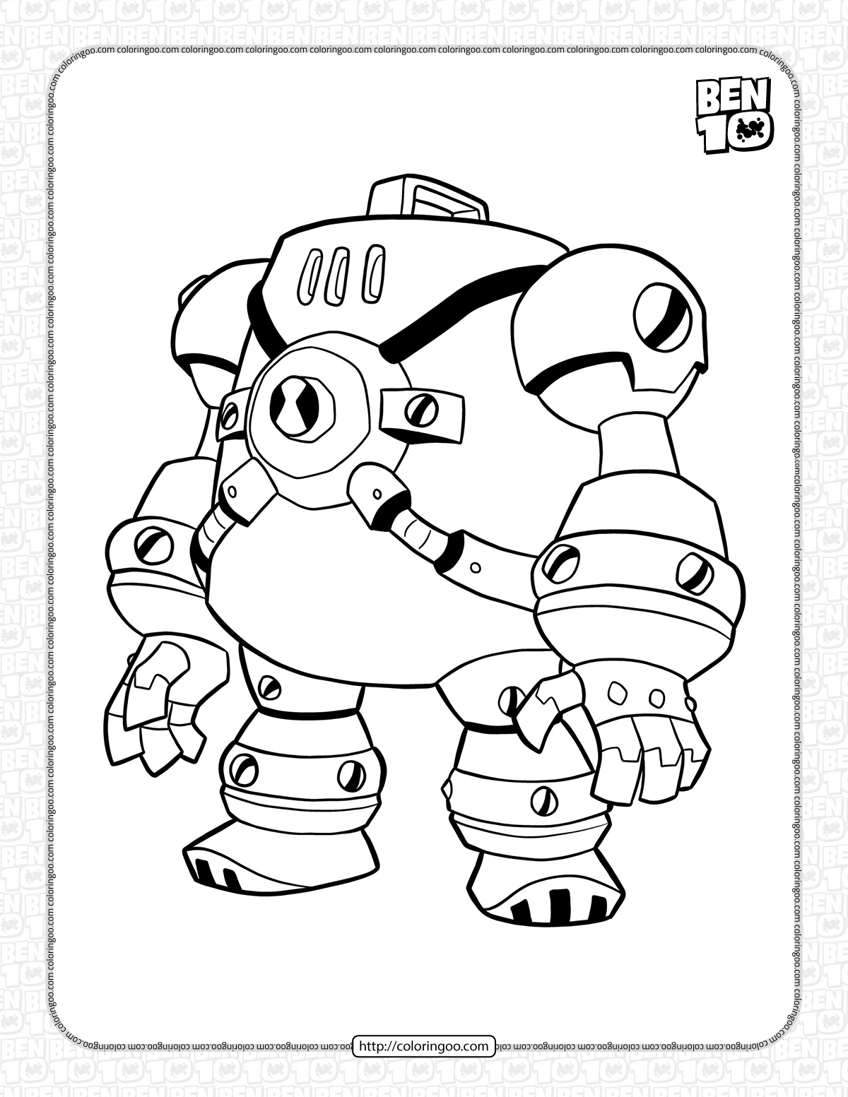 nrg omniverse classic coloring pages
