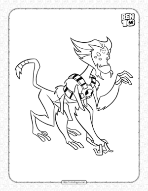 spidermonkey omniverse classic coloring page