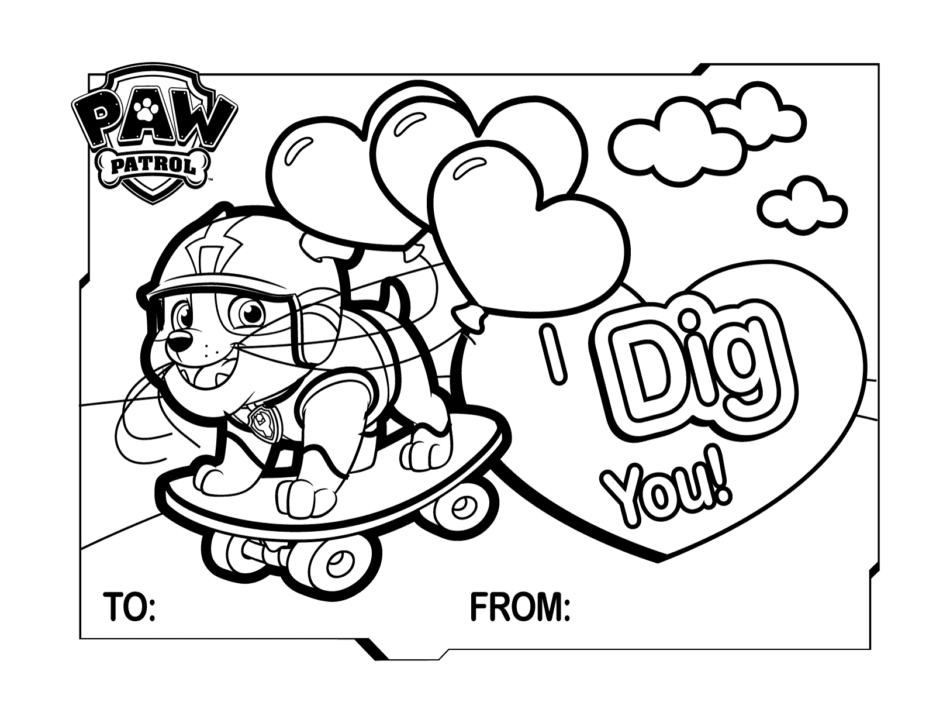 paw patrol valentines day coloring sheet 02