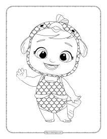 cry babies harper coloring sheet