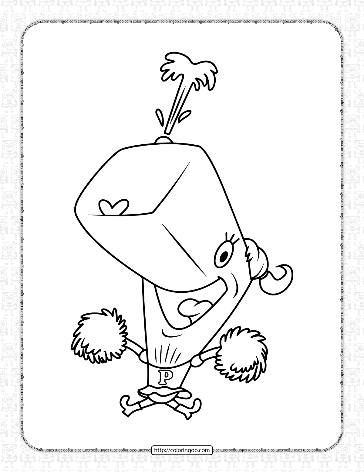 pearl krabs coloring pages