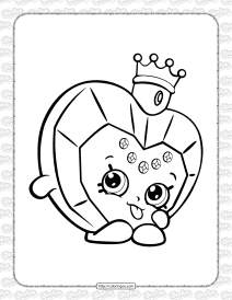 shopkins princess scent coloring page