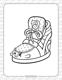 shopkins sneaky wedge coloring page