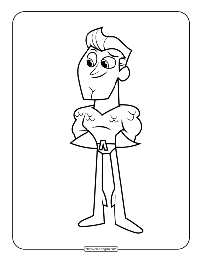 teen titans go aquaman coloring sheet