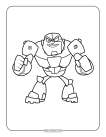 teen titans go cyborg smirking coloring sheet