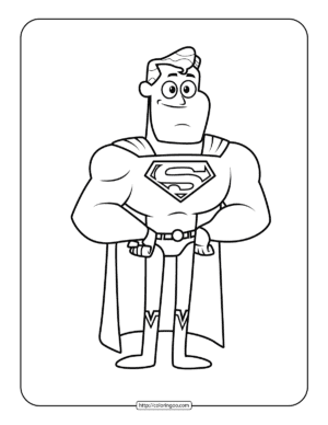 teen titans go superman coloring sheet