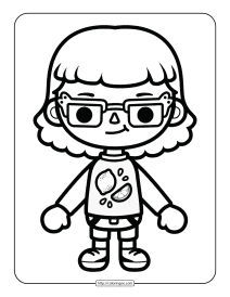 toca life coloring sheet for girls