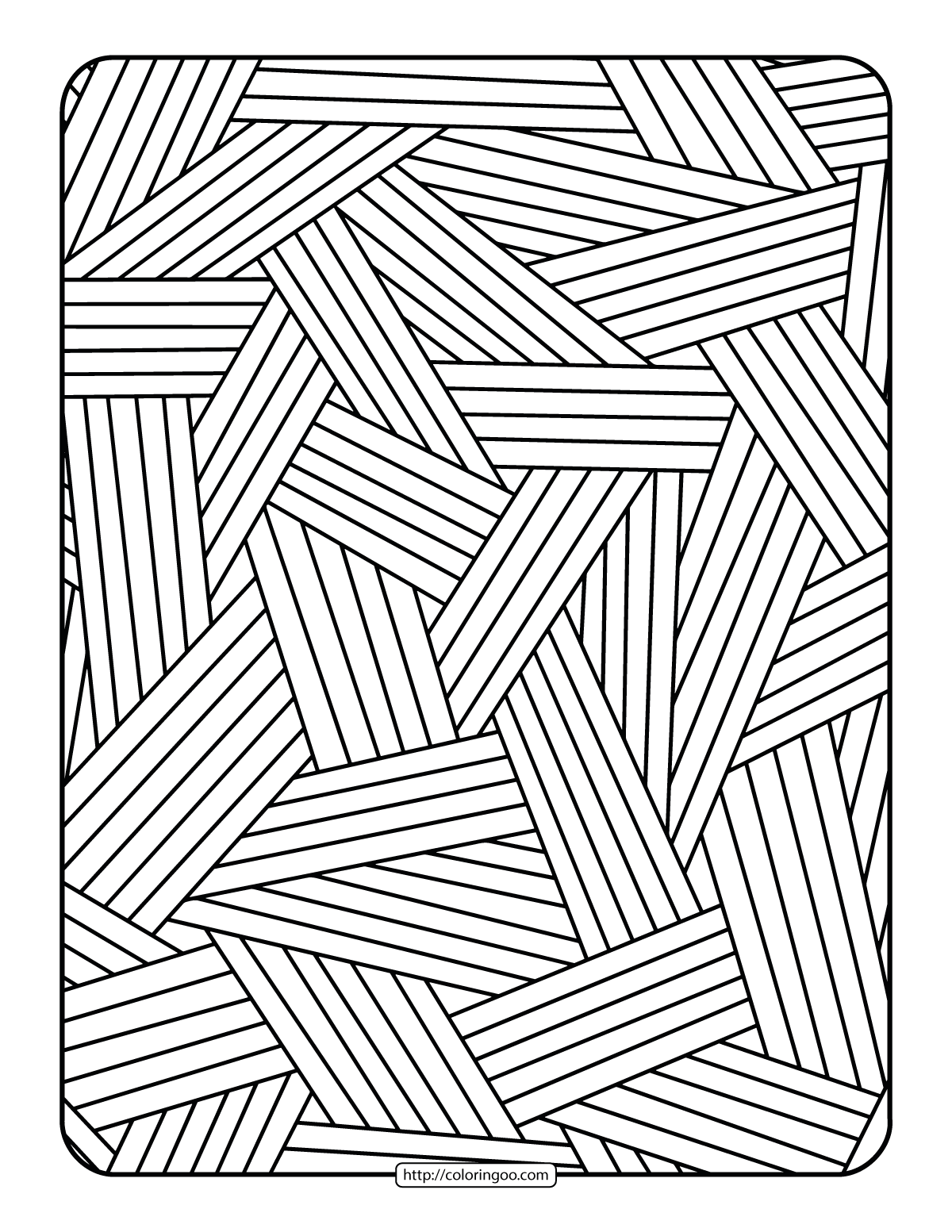 black and white lines coloring sheet
