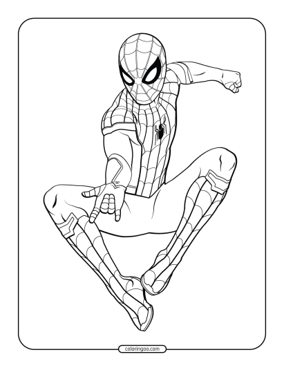 free spider man coloring pages